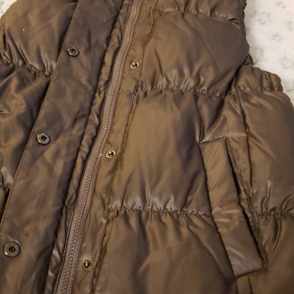 3/$20 Gap Brown Puffer Down Vest Medium - Picture 3 of 5